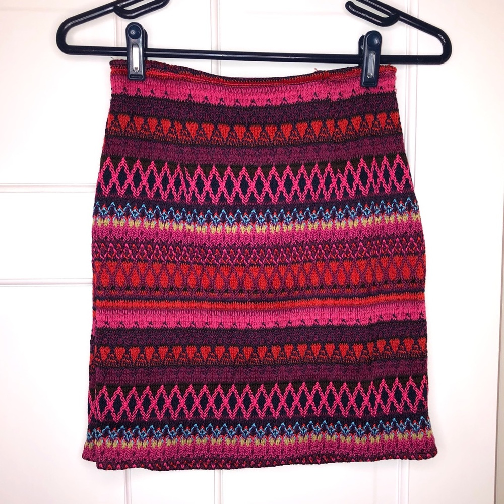 Hollister Co. Colorful Mini Skirt